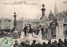 Paris 75  Mi-Carême 1907   Le Char Du II Eme Arrondissement  La Cour Des Miracles - Lotes Y Colecciones