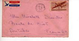 Enveloppe Partie De LOS ANGELES Californie En 1947 Pour La France (scan Recto Et Verso) - Postal History