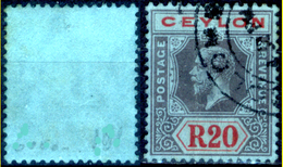 Ceylon-001 - 1912 - Yvert & Tellier N. 191 - Privo Di Difetti Occulti. - Ceylon (...-1947)