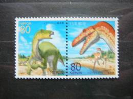 Japan 1999 2634/5 (Mi.Nr.) **  MNH #Pair Dinosaurs - Ungebraucht
