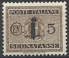 1944 RSI SEGNATASSE 5 CENT MNH ** - RSI120 - Portomarken