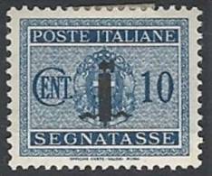 1944 RSI SEGNATASSE 10 CENT MH * - RSI121-3 - Taxe