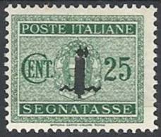 1944 RSI SEGNATASSE 25 CENT MH * - RSI121-8 - Taxe