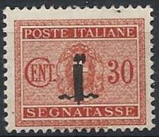 1944 RSI SEGNATASSE 30 CENT MNH ** - RSI122 - Portomarken