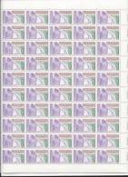 Feuilles De 50 Timbres Des Timbres De Service N°60,61 Et 62. Unesco. - Full Sheets