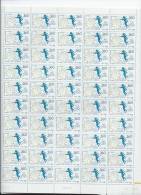 Feuilles De 50 Timbres Des Timbres De Service N°100 Et 101.Conseil De L´Europe. - Full Sheets