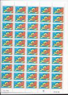 Feuilles De 50 Timbres Des Timbres De Service N°104 Et 105. Conseil De L'Europe. - Full Sheets