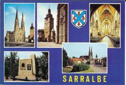 57 - Moselle -  SARRALBE - La Cathédrale De La Sarre - La Tour-Porte - Format 10,4  X  15 - Sarralbe