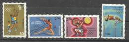 INDIA,1984, Olympic Games,Sport, Basketball, High Jump, Floor Excercise, Olympics, MNH,(**) - Ungebraucht