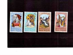 XX3695   -   ST.CHRISTOPHER-NEVIS-ANGU ILLA      -   MINT** COMPLETE SET  Y.T.  Nr.  312/315 - Easter