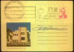 CUBA B2 Cuba 012 Cover Stamped Stationery Moncada Castle - Cartas & Documentos