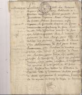 Superbe Manuscrit.29 Mars 1748.cachet Gté De Bourges.18.Issoudun.Saint E-Lizaigne.Vente De Vignes.Belles Signatures. - Manoscritti