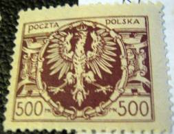 Poland 1921 Arms 500mk - Mint - Unused Stamps