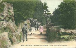 75 PARIS   - Buttes Chaumont - Une Allée Pittoresque - Arrondissement: 19