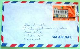 St. Christopher Nevis Anguilla 1975 Cover To Montserrat - Building ECCA - Antillen