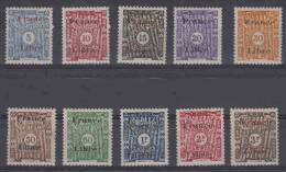 Dahomy: Yvert Timbre Tax Nr 29 - 38  , MH/* CV Maury € 50 - Ongebruikt