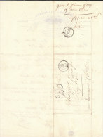 GRAY .- GURNEL FILS FRERES  Sur Le Port De  GRAY Cachets Interessants Gray ; Lavoncourt - 1849-1876: Periodo Classico