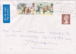 Cover Great Britain To Honduras 1995 ( Christmas Stamps) - Storia Postale