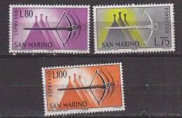 A1522 - SAN MARINO Espresso Ss N°27/29 - SAINT-MARIN Expres Yv N°25/27 ** - Express Letter Stamps