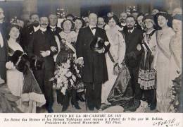 Paris 75  Fêtes De La Mi-Carême 1911   Les Reines Tchèques  Reçues A L Hotel De Ville - Lots, Séries, Collections