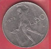 ITALY  #50 LIRE FROM YEAR 1972 - 50 Lire