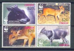 Mis371s WWF FAUNA ZOOGDIEREN HERT DEER DUIKER MAMMALS LIBERIA 2005 PF/MNH - Animalez De Caza