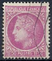 1945-47 FRANCIA USATO CERERE CON ALLORO 1,50 F - FR568 - 1945-47 Ceres Of Mazelin