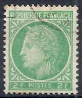 1945-47 FRANCIA USATO CERERE CON ALLORO 2 F - FR568-3 - 1945-47 Ceres De Mazelin