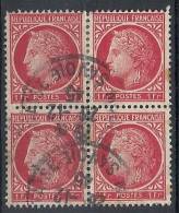 1945-47 FRANCIA USATO CERERE CON ALLORO 1 F QUARTINA - FR568 - 1945-47 Ceres (Mazelin)