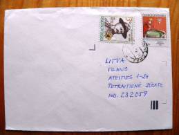 Cover Sent From Czechoslovakia To Lithuania, 1992, Scouting Scout Svojsik, Art Bienale Bratislava - Lettres & Documents