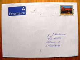 Cover Sent From Denmark To Lithuania , Roskilde Music Festival - Lettres & Documents