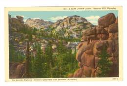 G1089 Solid Granite Canon - Sherman Hill - Lincon Highway Between Cheyenne And Laramie - Old Mini Card / Non Viaggiata - Autres & Non Classés