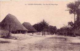 GUINÉE FRANÇAISE: Une Rue De Village Baga - Frans Guinee