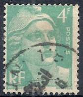 1948-49 FRANCIA USATO MARIANNA DI GANDON 4 F - FR587 - 1945-54 Marianne Of Gandon