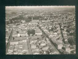 CPSM - Carmaux (81) - Vue Panoramique Aérienne - Au Centre Place Jean Jaurès ( Cliché R. Delvert COMBIER CIM) - Carmaux