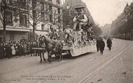 Paris 75  Fêtes De La Mi-Carême 1905  Le Char De La Pêche A La Ligne - Lots, Séries, Collections