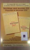 Officiële Postzegelcatalogus - Catalogue Officiel De Timbre Poste 2013, NIEUW 15 % KORTING !!! - Belgien