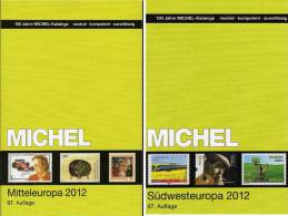 MlCHEL Mittel-/Südwest-Europa 2012/2013 Stamp Katalog Neu 116€ Band 1+2 A CH CSR HU FL Slowakei UNO E F P Monaco Andorra - Encyclopedieën