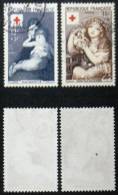N° 1006-1007 CROIX ROUGE 1954 TB Oblit Cote 26€ - Used Stamps