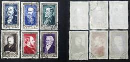 N° 930 à 935 Personnage Célèbre 1952 Oblit Cote 60€ - Used Stamps