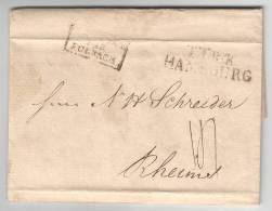 1823 - HAMBOURG Vers La France (HAMBURG Nach Frankreich) - Prephilately