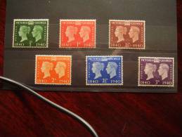 G.B. 1940 CENTENARY OF FIRST ADHESIVE POSTAGE STAMPS Issue MNH FULL SET Of SIX. - Nuovi