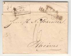 1823 - HAMBOURG Vers La France (HAMBURG Nach Frankreich) - Prephilately