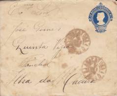 ## Brazil Postal Stationery Ganzsache Entier St. PAULO 1913? To FUNCHAL Madeira Portugal (2 Scans) - Postwaardestukken