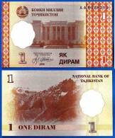 Tadjikistan 1 Diram 1999 Prefix AA Neuf UNC Ruble Tajikistan Skrill Paypal OK - Tadschikistan