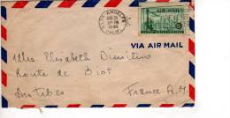 Enveloppe Partie De LOS ANGELES Californie En 1948 Pour La France (scan Recto Et Verso) +vignette - Postal History