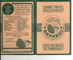 CALENDRIER  .ANNE  1933   BUPLICITE   CARNET- PRIME  OFFERT PAR  LES  ETB .. GENNEAUX - Formato Piccolo : 1921-40