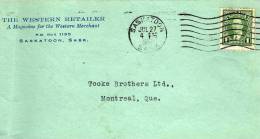 7- Frontal Saskatoon 1937 Canada - Briefe U. Dokumente