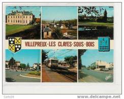 78 VILLEPREUX LES CLAYES SOUS BOIS VOITURES TRAIN RER - Villepreux