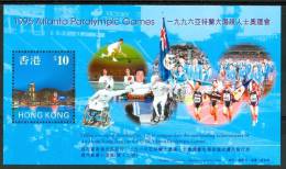 1997 Hong Kong "Atlanta 96" Giochi Preolimpici Paralympics Games Jeux Paralympiques Block MNH** Spa115 - Sommer 1996: Atlanta